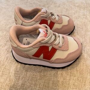 New Balance Kids Sneakers - Pink and Red Accents
